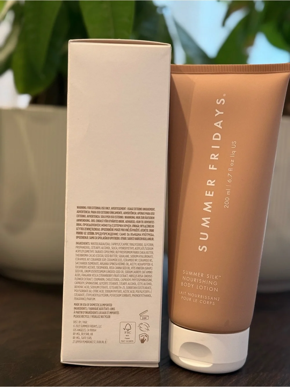 Summer Fridays Summer Silk Nourishing Body Lotion | 200ml / 6.7 fl oz | New